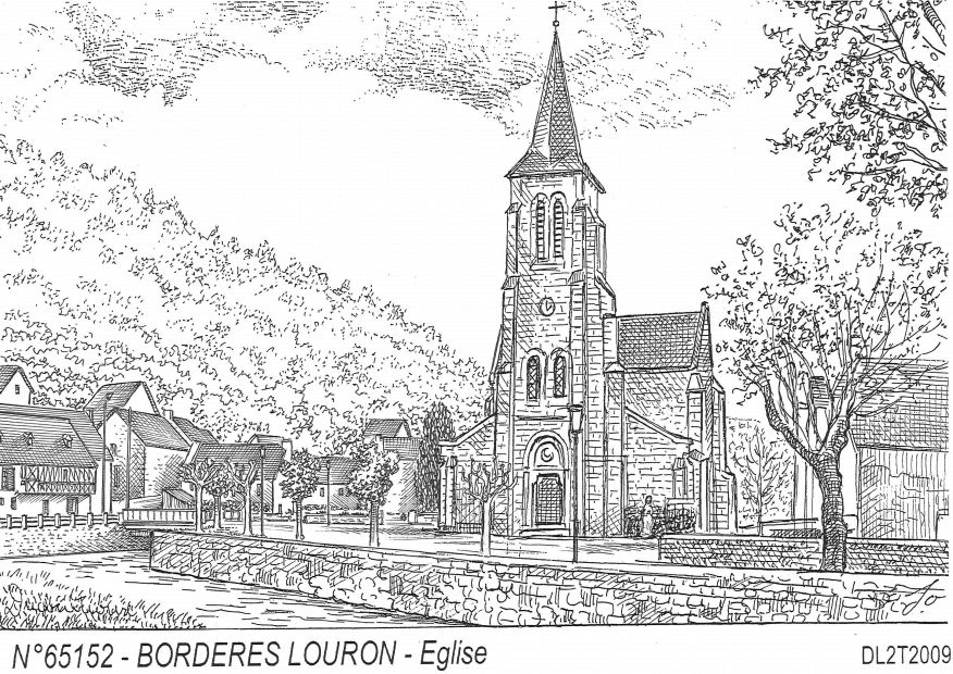 N 65152 - BORDERES LOURON - église